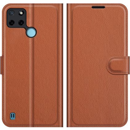 Mobigear Classic Realme C21Y Hoesje Bookcase Portemonnee - Bruin