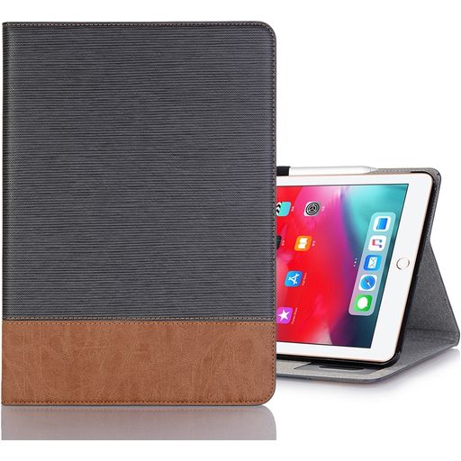 Mobigear Two Tone iPad Pro 11 Inch (2018) Hoes Bookcase + Stylus Houder - Grijs