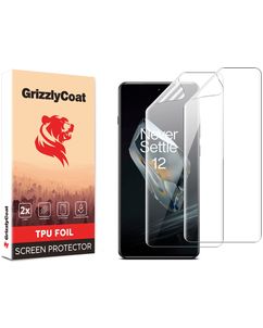 GrizzlyCoat OnePlus 12 Hydrogel TPU Screenprotector - Case Friendly (2-Pack)