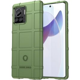 Mobigear Rugged Shield Motorola Edge 30 Ultra Hoesje Flexibel TPU Backcover Shockproof - Groen