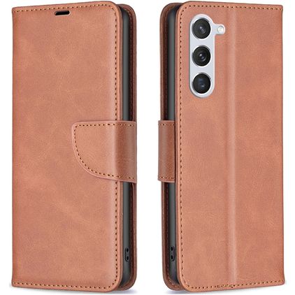 Mobigear Excellent Samsung Galaxy S24 Hoesje Bookcase Portemonnee - Bruin