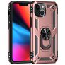 Mobigear Armor Ring iPhone 13 Mini Hoesje Hardcase Backcover Shockproof met Ringhouder - Roségoud