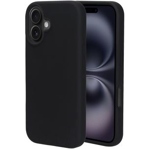 Mobiparts iPhone 16 Siliconen Hoesje Backcover - Zwart