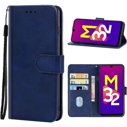 Mobigear Wallet Samsung Galaxy M32 5G Hoesje Bookcase Portemonnee - Blauw