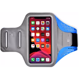 Mobigear Easy Fit Telefoonhouder Hardlopen Xiaomi Redmi 7 Sport Hoesje Neopreen Sportarmband - Blauw