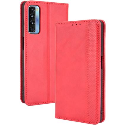 Mobigear Sensation TCL 20L Plus Hoesje Bookcase Portemonnee - Rood