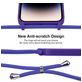 Mobigear Lanyard iPhone 15 Pro Siliconen Hoesje met koord - Paars