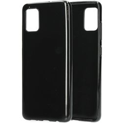 Mobiparts Classic Samsung Galaxy A51 Hoesje Flexibel TPU Backcover - Zwart