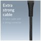 Mobilize Strong Nylon USB-A naar USB-C Kabel 0.2 Meter - Zwart
