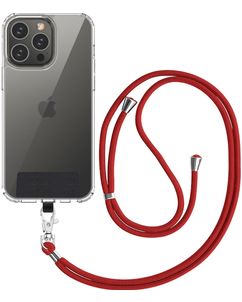 Mobigear Lanyard Universeel Telefoonkoord Verstelbaar - Rood