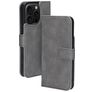 Mobiparts Classic Wallet MagSafe iPhone 16 Pro MagSafe Hoesje Bookcase Portemonnee - Granite Grey