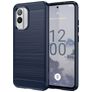 Mobigear Brushed Slim Nokia X30 Hoesje Flexibel TPU Backcover - Blauw