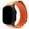 Mobilize Alpine Nylon Apple Watch Bandje Gespsluiting - 49/46/45/44 mm - Oranje