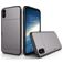 Mobigear Card iPhone XS Hoesje Hardcase Backcover Shockproof met Pasjeshouder - Grijs