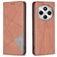 Mobigear Rhombus Slim Xiaomi Redmi 14C Hoesje Bookcase - Bruin
