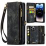 Caseme 008 iPhone 14 Pro Hoesje Uitneembare 2in1 Bookcase Portemonnee - Zwart