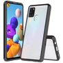 Mobigear Crystal Samsung Galaxy A21s Hoesje Hardcase Backcover - Zwart / Transparant