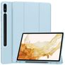 Mobigear Tri-Fold Gel Samsung Galaxy Tab S9 Plus Hoes TPU,Kunstleer Bookcase + Stylus Houder - Blauw