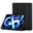 Mobigear Tri-Fold Gel iPad Air 4 (2020) Hoes TPU,Kunstleer Bookcase - Zwart