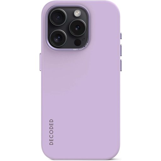 Decoded iPhone 15 Pro Max Siliconen Hoesje Backcover - Digital Lavender