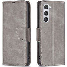 Mobigear Excellent Samsung Galaxy S24 Hoesje Bookcase Portemonnee - Grijs Mobigear Excellent Samsung Galaxy S24 Hoesje Bookcase Portemonnee - Grijs