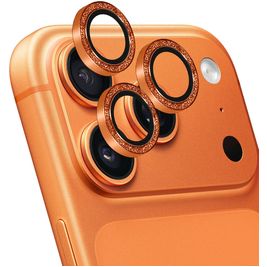 Mobiparts Camera Lens iPhone 17 Pro Aluminum Camera Lens Protector - Case Friendly - Orange Gold