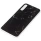 Mobigear Marble Samsung Galaxy A50 Hoesje Flexibel TPU Backcover - Zwart