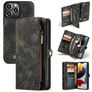 Caseme 008 iPhone 13 Pro Hoesje Uitneembare 2in1 Bookcase Portemonnee - Zwart