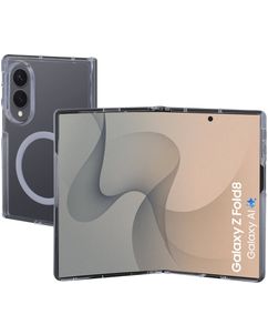 Mobiparts Hardcover Doorzichtig Samsung Galaxy Z Fold 8 MagSafe Hoesje Hardcase Backcover - Transparant