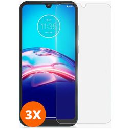 Mobigear Motorola Moto E6s (2020) Glazen Screenprotector - Case Friendly (3-Pack)