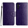 Mobigear Flowers Samsung Galaxy A36 Hoesje Bookcase Portemonnee - Paars