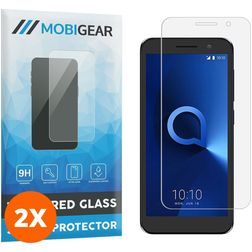 Mobigear Alcatel 1 Glazen Screenprotector - Case Friendly (2-Pack)