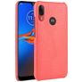 Mobigear Croco Motorola Moto E6 Plus Hoesje Backcover - Rood