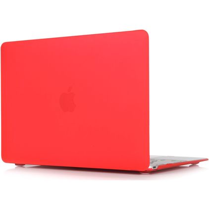Mobigear Matte MacBook 12 Inch (2015-2017) Hoes Hardshell Laptopcover MacBook Case - Rood - Model A1534