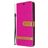 Mobigear Fabric Samsung Galaxy A21 Hoesje Stof Bookcase Portemonnee - Magenta