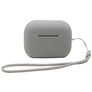 Mobigear Lanyard Apple AirPods Pro 2 Hoesje Flexibel Siliconen - Grijs