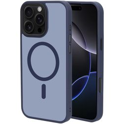 Mobiparts Hardcover iPhone 16 Pro Max MagSafe Hoesje Hardcase Backcover - Satin Blue