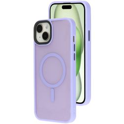 Mobiparts Hardcover iPhone 15 Plus MagSafe Hoesje Hardcase Backcover - Satin Lila