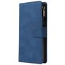 Mobigear Zipper OnePlus 8 Pro Hoesje Bookcase Portemonnee - Blauw