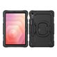 Mobilize Rotating Defender Samsung Galaxy Tab S11 Hoes Hard Kunststof,Siliconen + Schouderband - Zwart