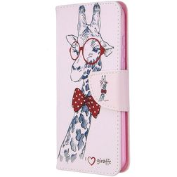Mobigear Design Nokia 1.3 Hoesje Bookcase Portemonnee - Giraffe