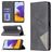 Mobigear Rhombus Slim Samsung Galaxy A22 5G Hoesje Bookcase - Zwart