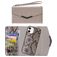 Mobilize Elegant Magnet iPhone 12 Mini Hoesje Uitneembare 2in1 Clutch - Beige Snake