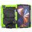 Mobigear SureGrip Xtreme iPad Pro 12.9 Inch (2021) Hoes Hard Kunststof,Siliconen Backcover + Stylus Houder + Schouderband + Standaard - Zwart / Groen