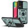 Mobigear Armor Ring Cam Slide Samsung Galaxy M53 Hoesje Hardcase Backcover Shockproof met Ringhouder - Groen