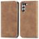 Mobigear Retro Slim Samsung Galaxy S21 FE Hoesje Bookcase Portemonnee - Bruin