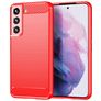 Mobigear Brushed Slim Samsung Galaxy S23 Ultra Hoesje Flexibel TPU Backcover - Rood