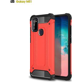 Mobigear Outdoor Samsung Galaxy M51 Hoesje Hardcase Backcover Shockproof - Rood