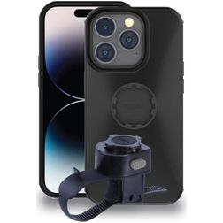 Tigra FitClic MountCase 2 Bike Kit Telefoonhouder Fiets Fietsstuur Bevestiging Hoesje iPhone 14 Pro - Zwart