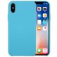 Mobigear Rubber Touch iPhone XS Siliconen Hoesje Backcover - Blauw